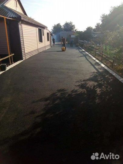 Укладка асфальта и тротуарной плитки