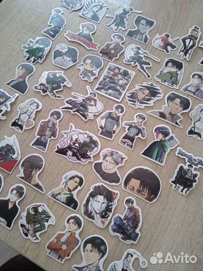 Стикеры наклейки аниме Леви Акерман