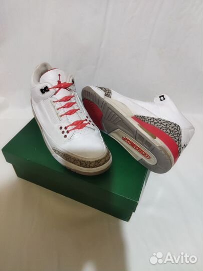 Кроссовки Nike Air Jordan 3 Retro “Fire Red” 44,5