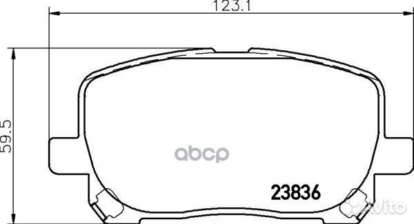 Колодки тормозные дисковые перед (PF-1470)