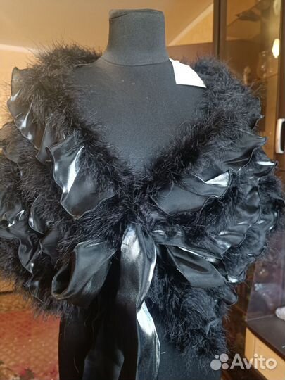 Свадебная накидка из лебяжьего пуха