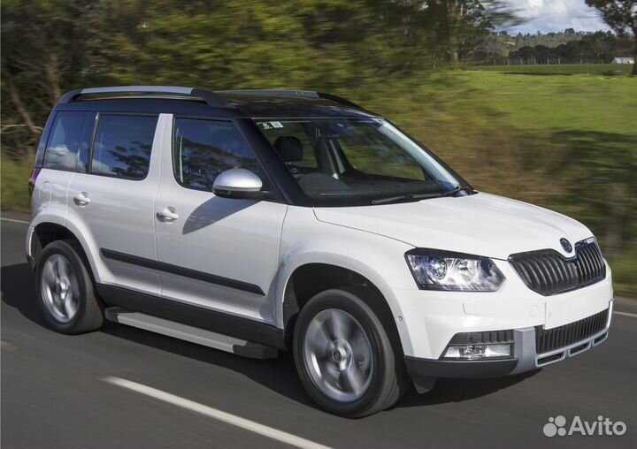 Пороги Подножки Skoda Yeti 2009-2014- 