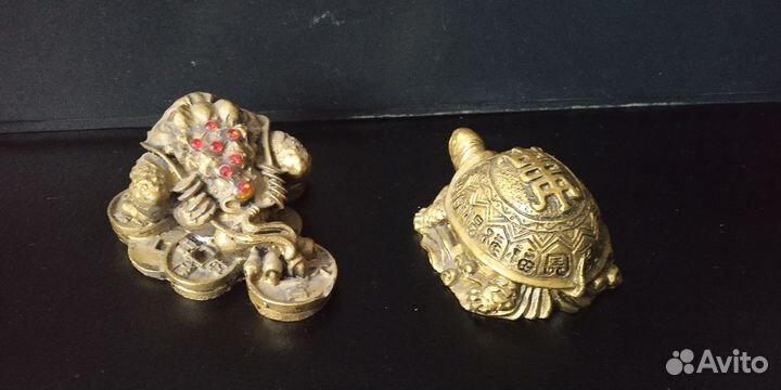 Лягушка денежная и Черепахи, статуэтки