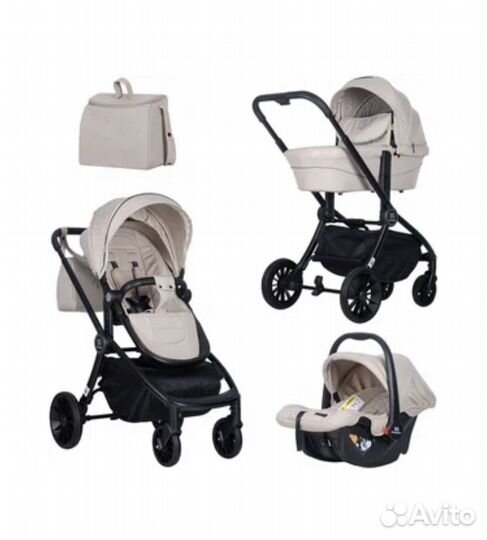 Коляска 3в 1 farfello baby shell