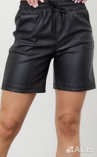 Шорты из эко кожи