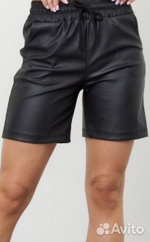 Шорты из эко кожи