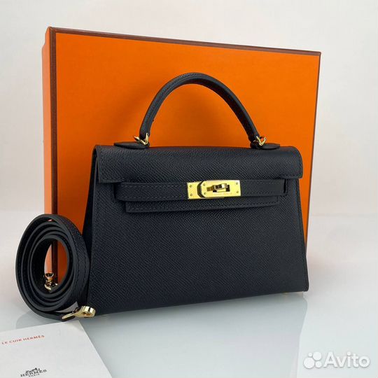 Сумка женская Hermes Kelly mini black