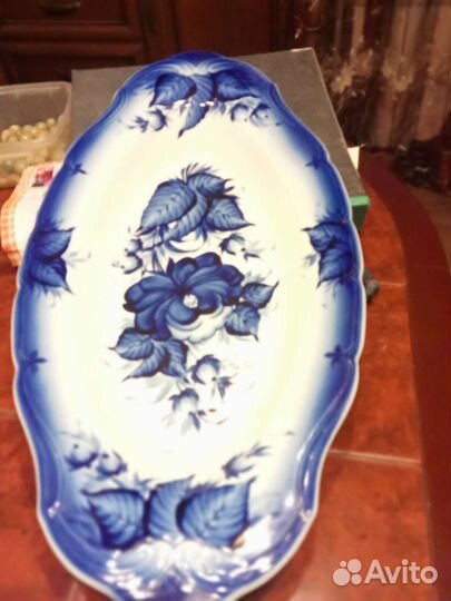 Блюдо Гжель