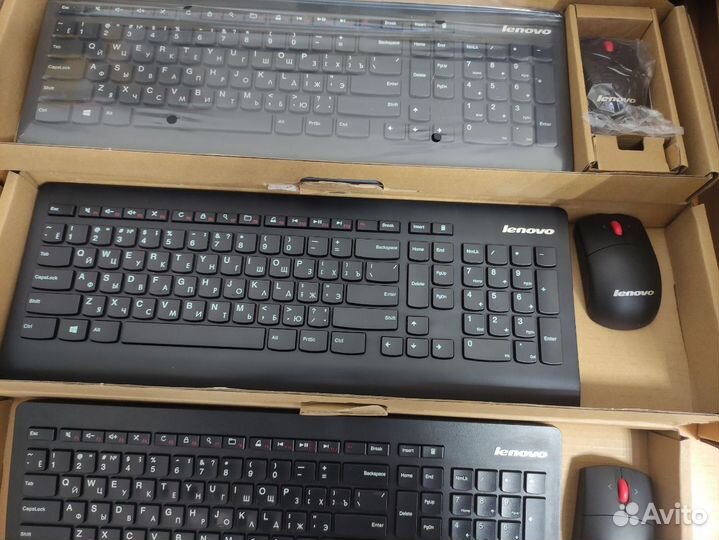 Беспроводная клавиатура и мышь Lenovo