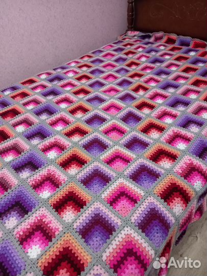 Плед покрывало ручная работа