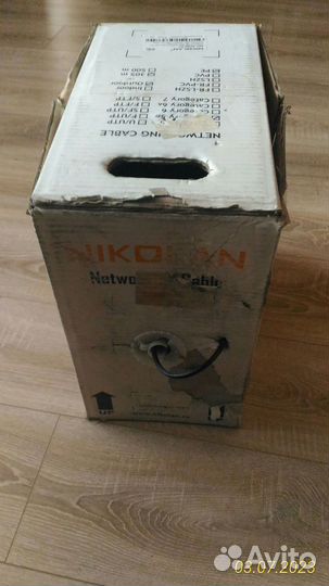 Кабель внешний nikolan 4600B-BK, 4 пары, 190м