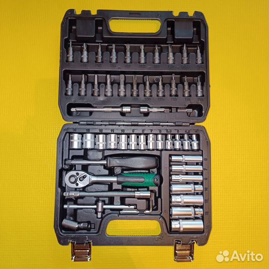 Новый набор инструментов 53 предмета размер 1/4