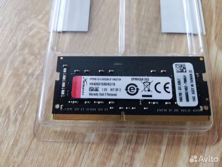 Hyperx DDR4 16гб одна плашка