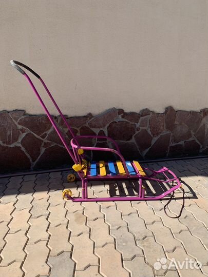 Детские санки с колесами