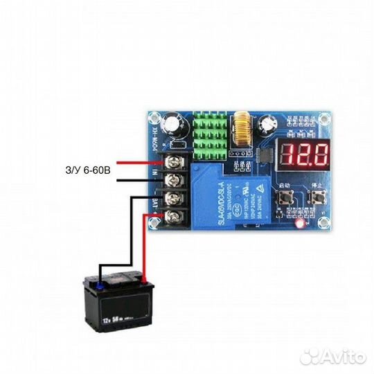 Модуль контроля заряда аккумуляторов XH-M604 6-60В