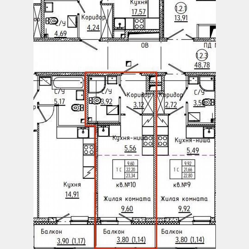 Квартира-студия, 26 м², 2/12 эт.