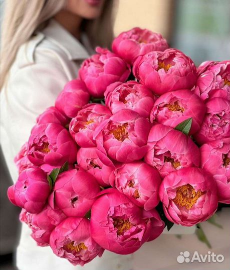 Пионы Букет цветов пионы Букет на выпускной