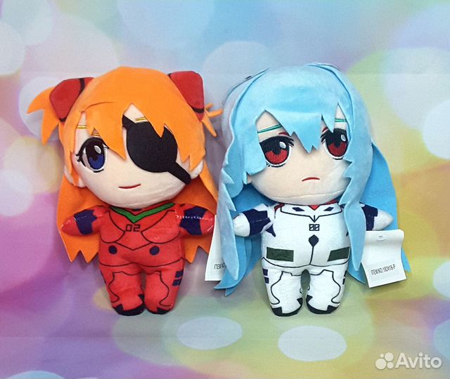 Рей Аянами и Аска из аниме Евангелион