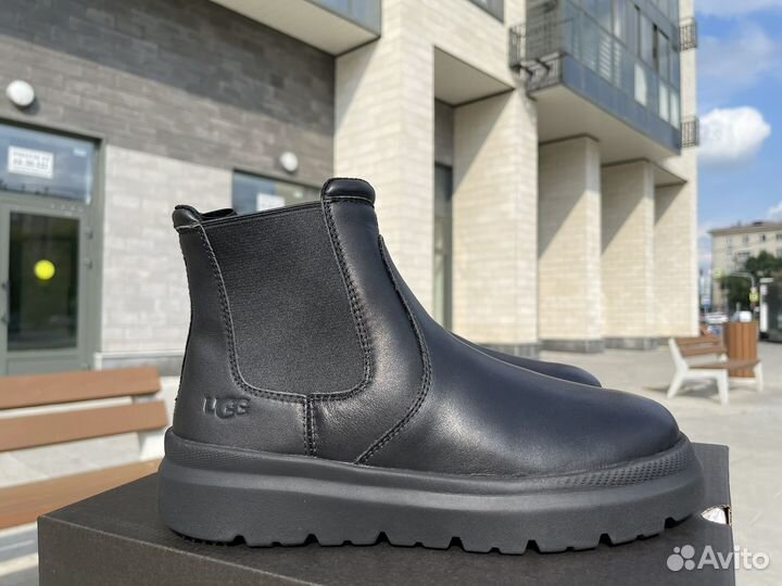 Угги Мужские Ugg Burleigh Chelsea Leather Black