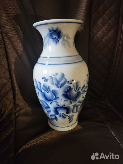 Ваза для цветов большая фарфор гжель