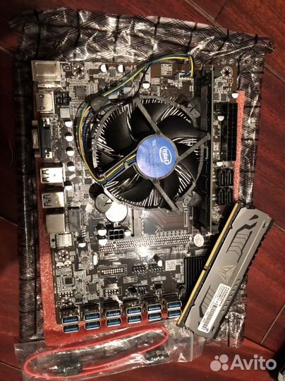 Материнская плата b250c+процессор и память