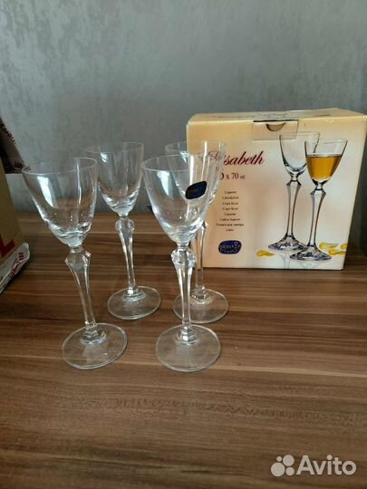 Бокалы рюмки Bohemia 