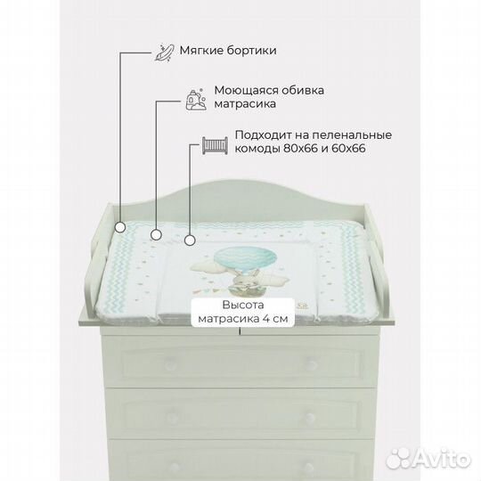 Пеленальный матрасик №2 Топотушки 