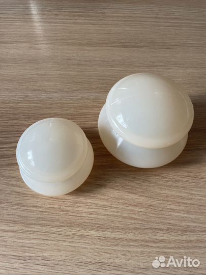 Банки массажные вакуумные силикон, 2 штуки