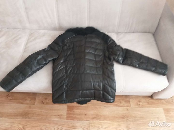 Зимняя дубленка мужская