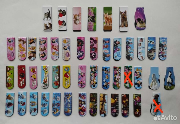 Магнитные закладки Винкс, Пони, Монстер Хай и др