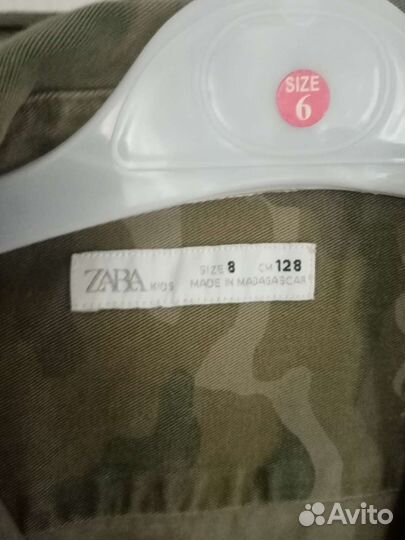 Рубашка zara для мальчика 128
