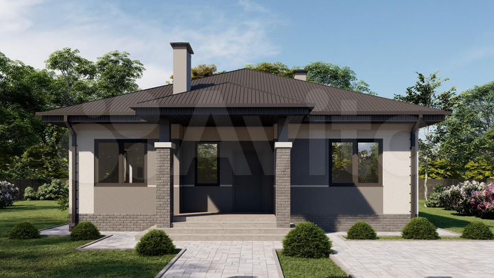 Дом 114 м² на участке 5 сот.