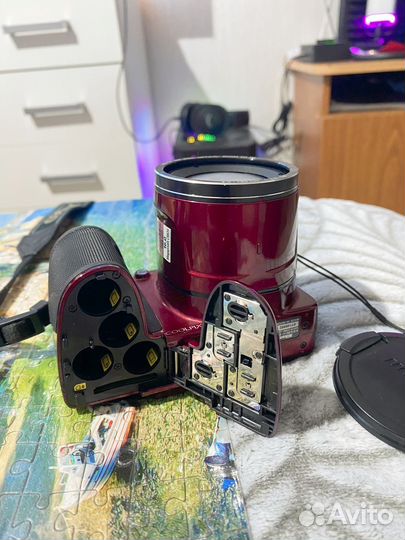 Фотоаппарат nikon coolpix l810, красный