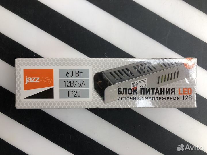 Блок питания Jazzway, 12В, 60 Вт для свет. ленты