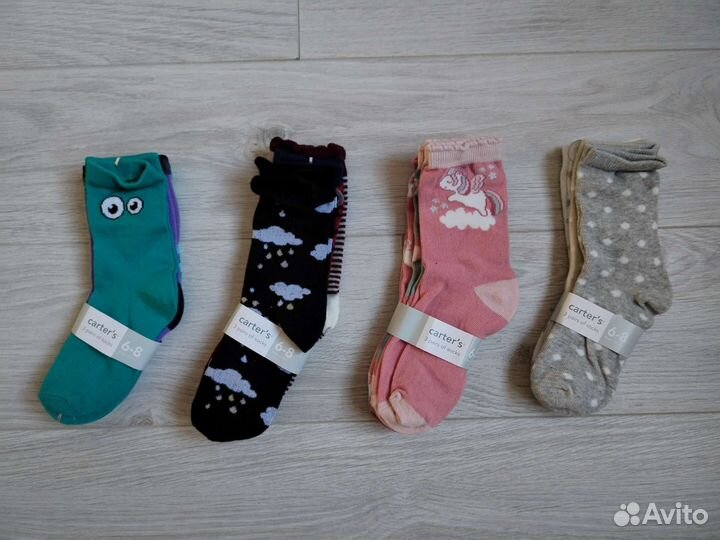 Носочки детские Carter's (США) комплекты 3 шт