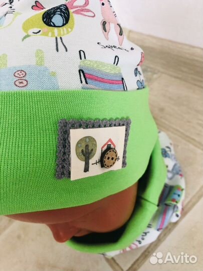 Новые Осенние шапки со снудом для мал 6-12 мес