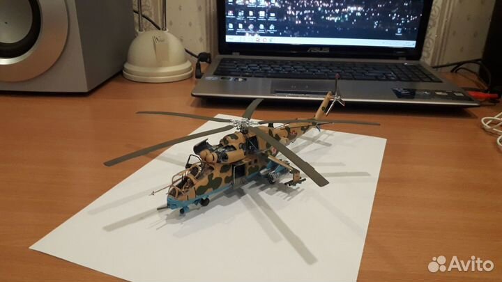 Модель ми-24В Звезда, советские мотострелки 1:72