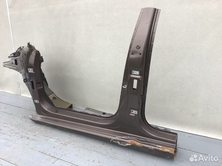 Порог со стойкой левый Skoda Rapid 2013-2020