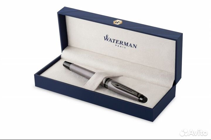 Ручка Waterman Expert Silver/Gold F BLK roller