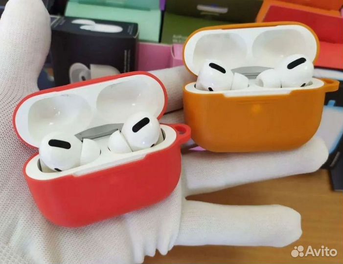 AirPods Pro (Ростест, чип Airoha) + чехол