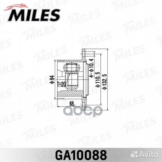 Шрус внутренний задний toyota cresta GX90,JZX9#