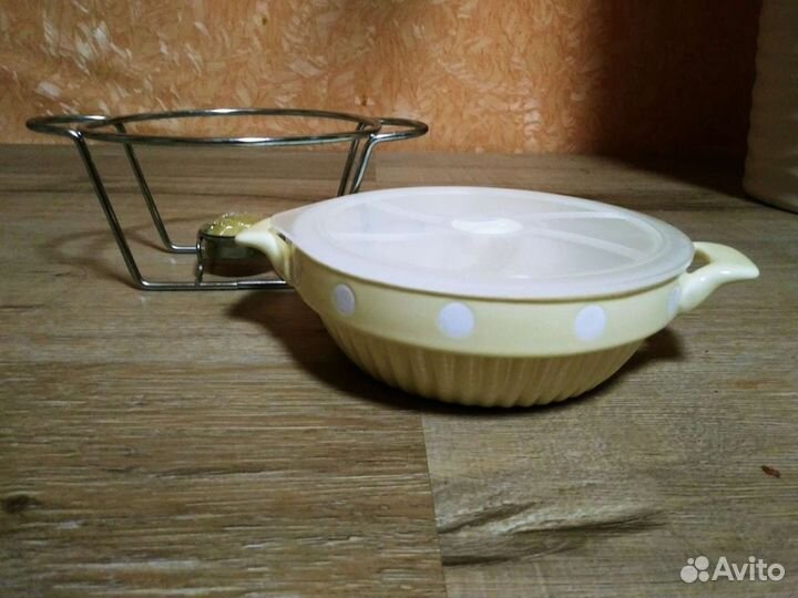Кастрюля керамическая для подогрева (фондю)