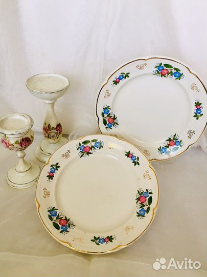 Фарфор фаянс СССР Чайник Блюдо