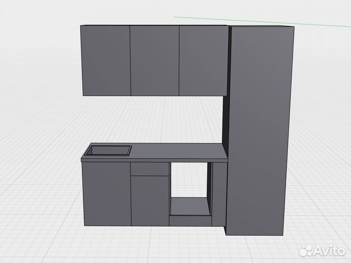Кухонный гарнитур новый 1.5 метра (150см)