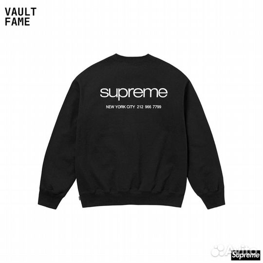 Свитшот Supreme NYC Crewneck logo