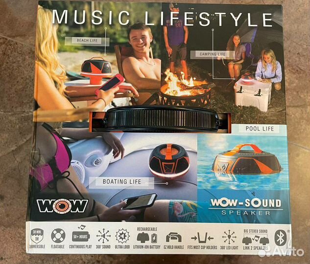 Колонка водонепроницаемая Wow Sound