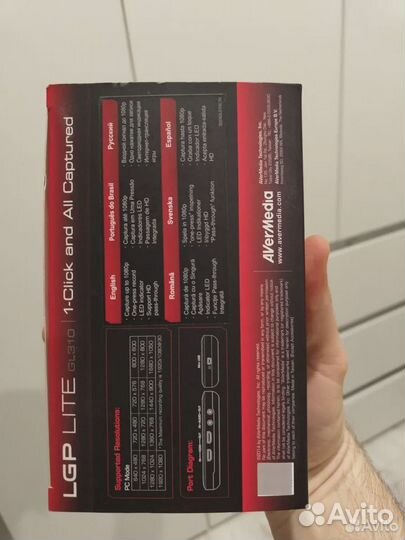 Карта видеозахвата Avermedia lgp lite для стрима