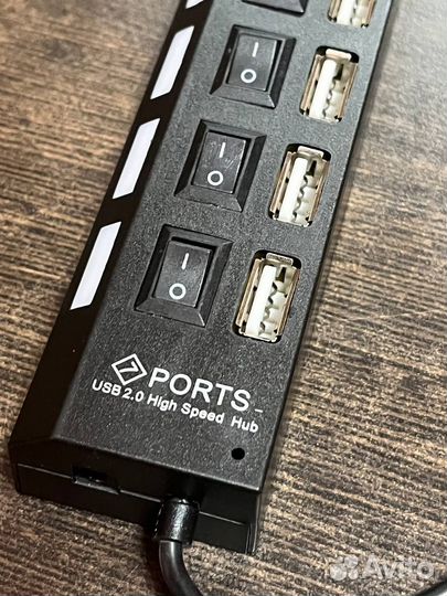USB Hub 2.0 на 7 портов юсб Хаб Новый