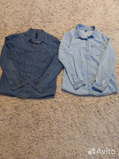 Джинсовая рубашка Benetton