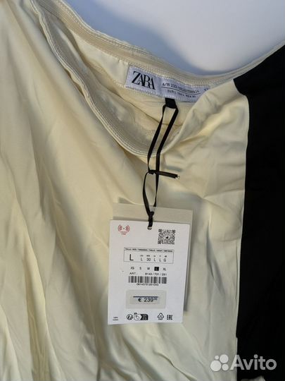 Zara платье черно-белое лимитированное